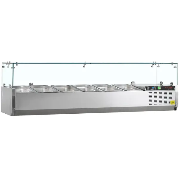 Opzetkoelvitrine | G-Line | 7x 1/4 GN | +2°C/+8°C | 1500x335x448(h)mm