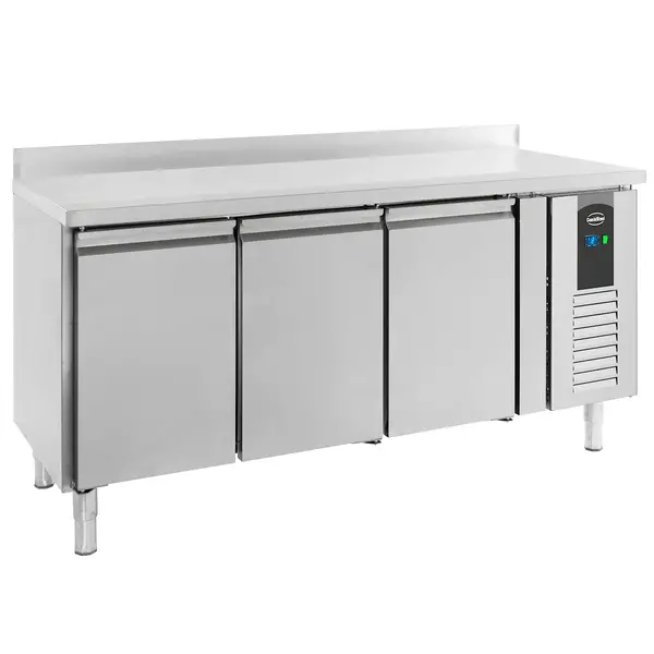 Koelwerkbank | STANDARD LINE | 417L | 3 Deuren (1/1 GN) | -2°C/+8°C | Geforceerd | Achteropstand | 1795x700x850/950(h)mm