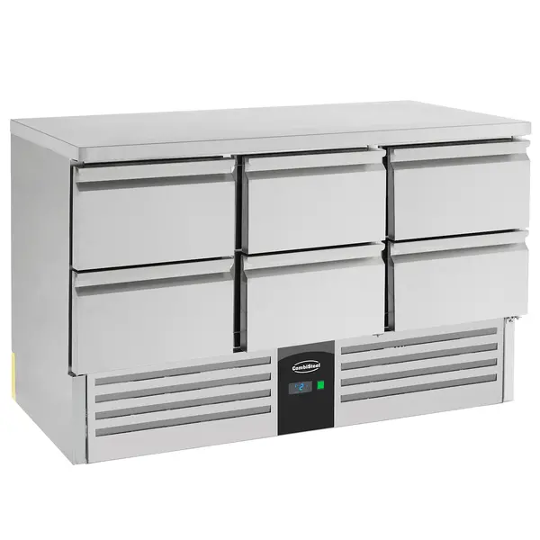 Koelwerkbank | COMPACT LINE | 400L | 6 Laden | +2°C/+8°C | Statisch + Ventilator | 1365x700x875(h)mm