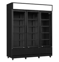 CombiSteel Koelkast | 1200L | Zwart | +1°C/+10°C | Geforceerd | Draaideuren | Wielen (Geremd) | 1600x610x1973(h)mm 