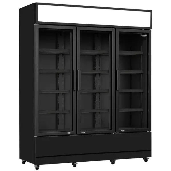 Koelkast | 1200L | Zwart | +1°C/+10°C | Geforceerd | Draaideuren | Wielen (Geremd) | 1600x610x1973(h)mm