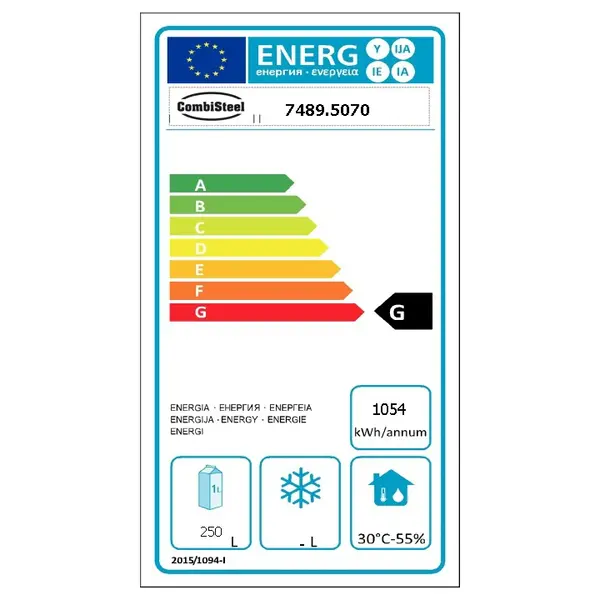 Viskoelkast | PRO LINE | 400L | RVS | -5°C/0°C | Statisch | Incl. 5 Visbakken | 600x600x1950(h)mm