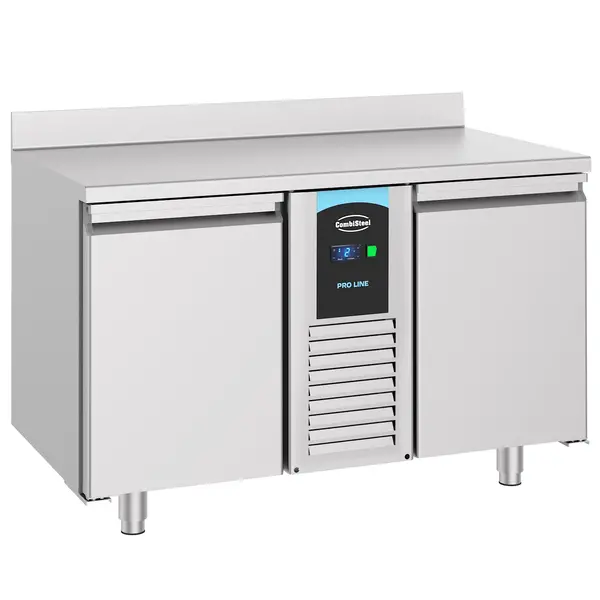 Koelwerkbank | ENERGY LINE | Energiezuinig | 281L | 2 Deuren (1/1 GN) | -2°C/+8°C | Geforceerd | Achteropstand | 1300x700x860(h)mm