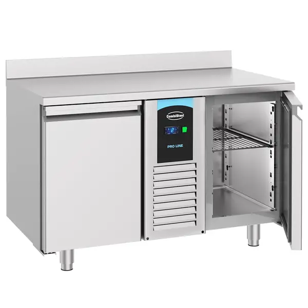 Koelwerkbank | ENERGY LINE | Energiezuinig | 281L | 2 Deuren (1/1 GN) | -2°C/+8°C | Geforceerd | Achteropstand | 1300x700x860(h)mm