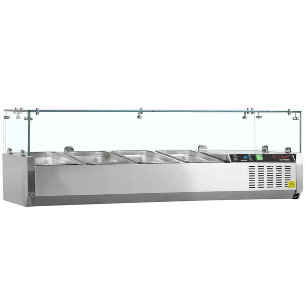 Opzetkoelvitrine | G-Line | 4x 1/3 GN | +2°C/+8°C | 1200x395x448(h)mm