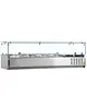 Tefcold Opzetkoelvitrine | G-Line | 4x 1/3 GN | +2°C/+8°C | 1200x395x448(h)mm 