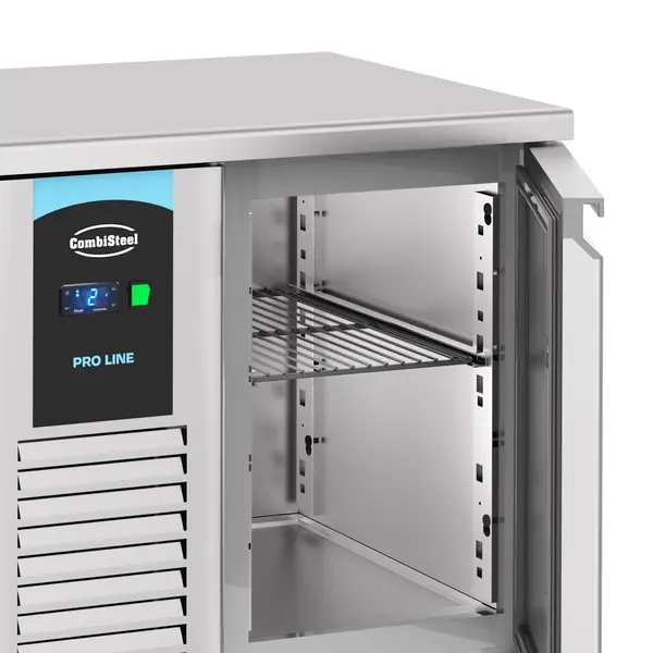 Koelwerkbank | ENERGY LINE | Energiezuinig | 281L | 2 Deuren (1/1 GN) | -2°C/+8°C | Geforceerd | 1300x700x850(h)mm