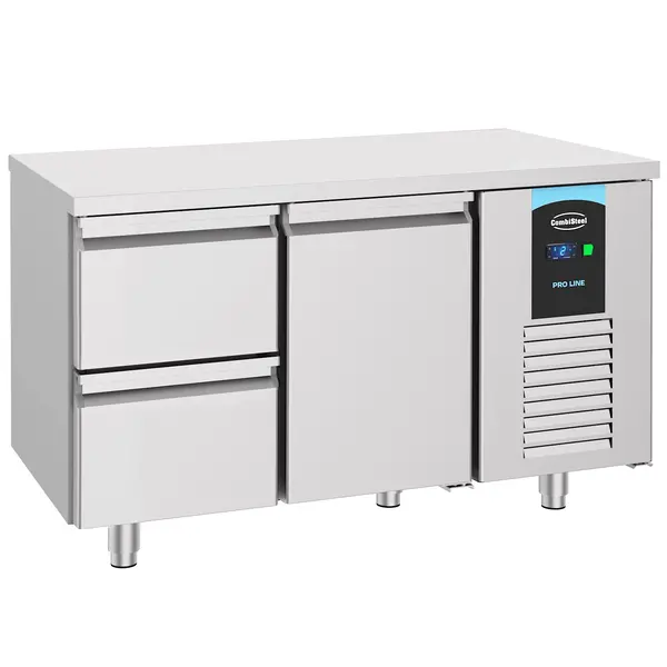 Koelwerkbank | ENERGY LINE | Energiezuinig | 281L | 1 Deur + 2 Laden (1/1 GN) | -2°C/+8°C | Geforceerd | 1400x700x850(h)mm