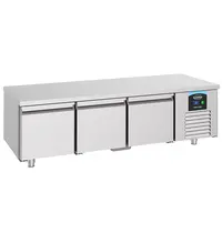 CombiSteel Koelwerkbank | PRO LINE | Laag Model | 280L | 3 Deuren (1/1 GN) | -2°C/+8°C | Geforceerd | 1600x700x600(h)mm