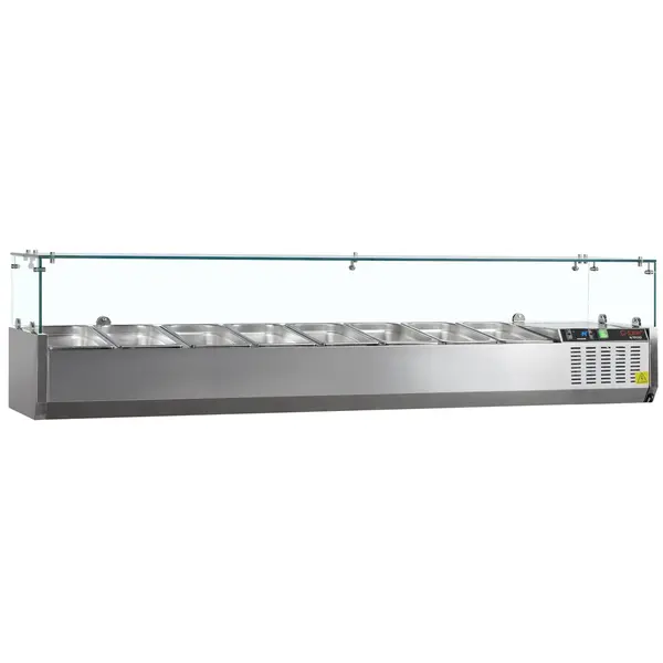 Opzetkoelvitrine | G-Line | 8x 1/3 GN | +2°C/+8°C | 1800x395x448(h)mm