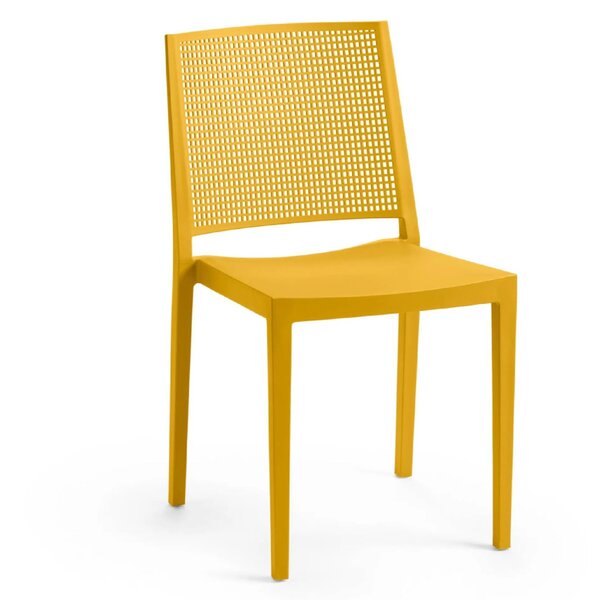 Stoel | Kunststof | Geel | In-/Outdoor | 450x540x830(h)mm