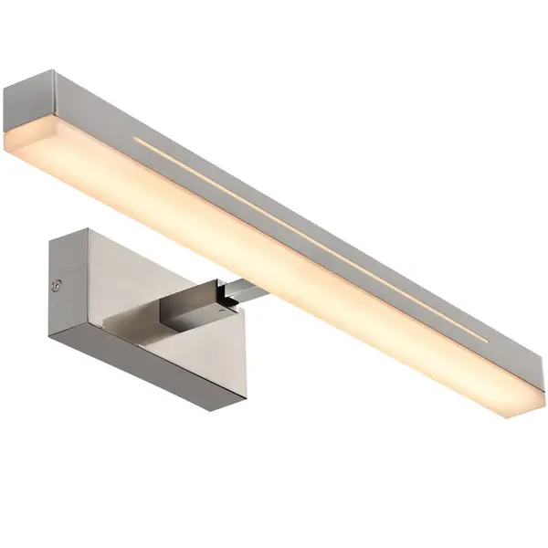 Wandlamp | OTIS | Nikkel (Geborsteld) | Incl. Lichtbron (Dimbaar) | 600x72(h)mm