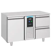 CombiSteel Koelwerkbank | ENERGY LINE | Energiezuinig | 281L | 1 Deur (1/1 GN) + 2 Laden | -2°C/+8°C | Geforceerd | 1300x700x850(h)mm