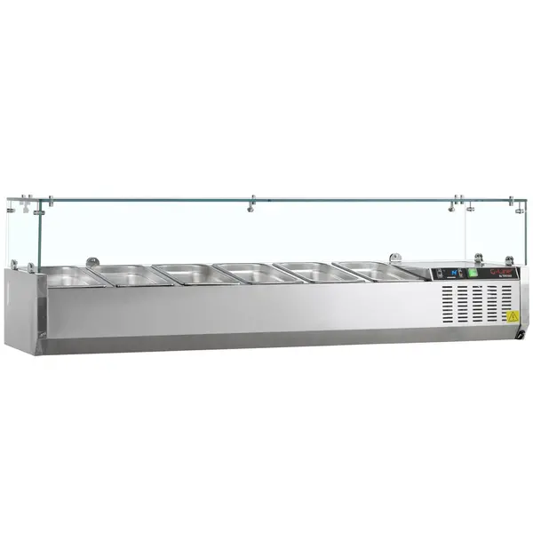 Opzetkoelvitrine | G-Line | 6x 1/4 GN | +2°C/+8°C | 1400x335x448(h)mm