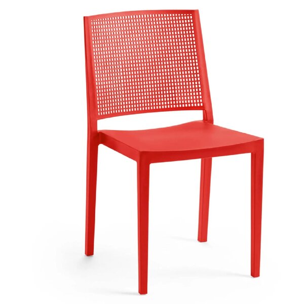 Stoel | Kunststof | Rood | In-/Outdoor | 450x540x830(h)mm