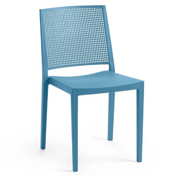 Stoel | Kunststof | Blauw | In-/Outdoor | 450x540x830(h)mm