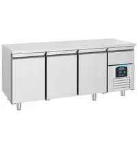 CombiSteel Koelwerkbank | PRO LINE | 474L | 3 Deuren (1/1 GN) + 1 Lade | -2°C/+8°C | Geforceerd | 1865x700x850(h)mm