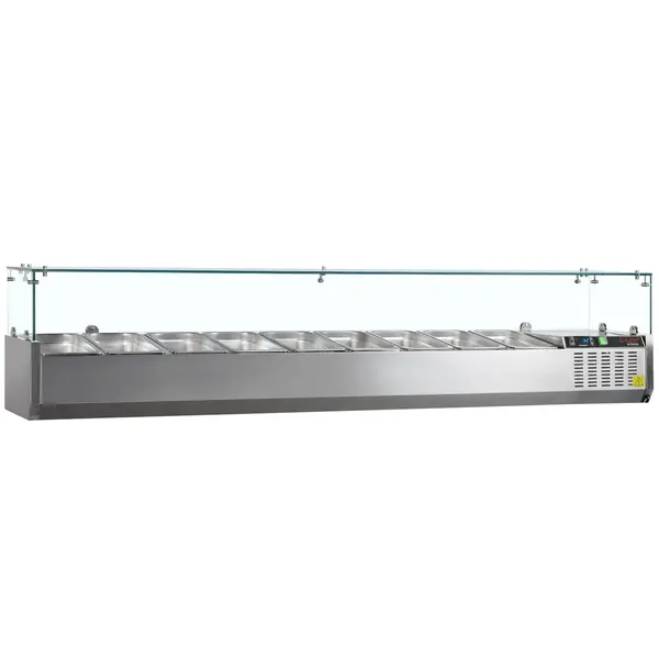 Opzetkoelvitrine | G-Line | 9x 1/3 GN | +2°C/+8°C | 2000x395x448(h)mm