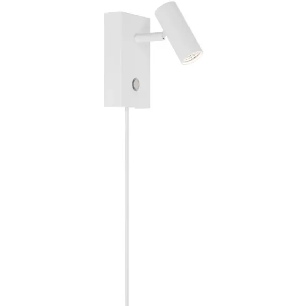 Wandlamp | OMARI | Wit | Incl. Lichtbron (Dimbaar) | Ø30x120(h)mm