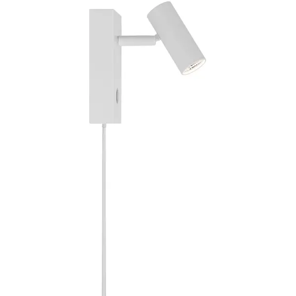 Wandlamp | OMARI | Wit | Incl. Lichtbron (Dimbaar) | Ø30x120(h)mm