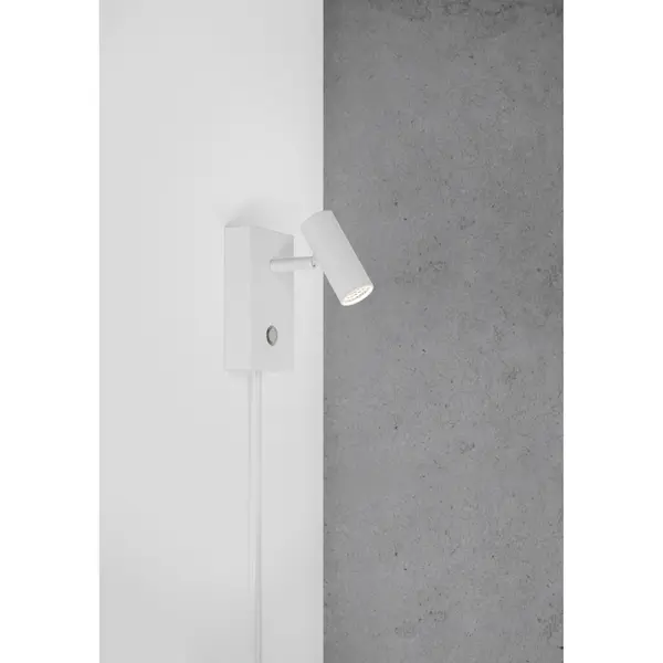 Wandlamp | OMARI | Wit | Incl. Lichtbron (Dimbaar) | Ø30x120(h)mm