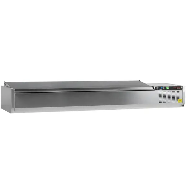 Opzetkoelvitrine | G-Line | 10x 1/4 GN | +2°C/+8°C | 2000x335x289(h)mm