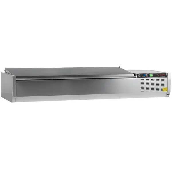 Opzetkoelvitrine | G-Line | 7x 1/4 GN | +2°C/+8°C | 1600x335x289(h)mm
