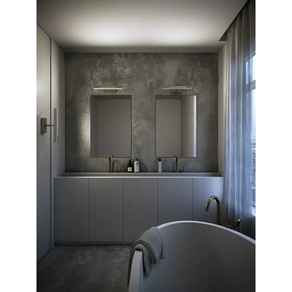 Wandlamp | OTIS | Chroom | Incl. Lichtbron (Dimbaar) | 400x75(h)mm