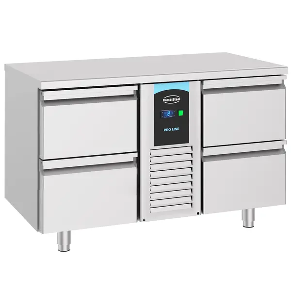 Koelwerkbank | ENERGY LINE | Energiezuinig | 281L | 4 Laden | -2°C/+8°C | Geforceerd | 1300x700x850(h)mm