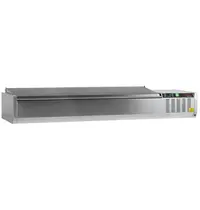 Tefcold Opzetkoelvitrine | G-LINE | 8x 1/4 GN | +2°C/+8°C | 1800x335x289(h)mm