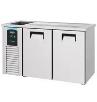 CombiSteel Vatenkoeler | PRO LINE | RVS | 2 Deuren | -2°C/+8°C | Geforceerd | Spoelbak (Links) | 1550x700x950(h)mm