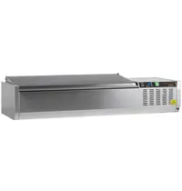 Tefcold Opzetkoelvitrine | G-LINE | 5x 1/4 GN | +2°C/+8°C | 1200x335x289(h)mm