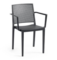 E.R.S. Stoel | Kunststof | Zwart | In-/Outdoor | 570x540x830(h)mm