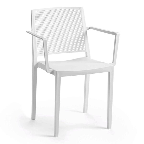 Stoel | Kunststof | Wit | In-/Outdoor | 570x540x830(h)mm