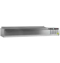 Tefcold Opzetkoelvitrine | G-LINE | 8x 1/3 GN | +2°C/+8°C | 1800x395x289(h)mm