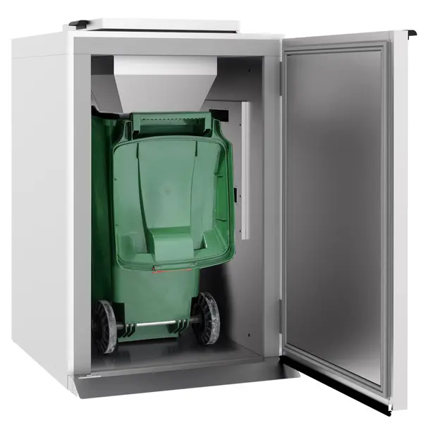 Afvalbakkoeler | Enkel (1x 240L-Container) | Incl. Koelunit | +2°C/+8°C | 0.25kW (230V) | 1090x980x1280(h)mm
