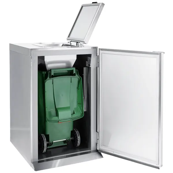 Afvalbakkoeler | Enkel (1x 240L-Container) | Incl. Koelunit | +2°C/+8°C | 0.25kW (230V) | 1090x980x1280(h)mm