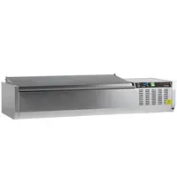 Tefcold Opzetkoelvitrine | G-LINE | 4x 1/3 GN | +2°C/+8°C | 1200x395x289(h)mm