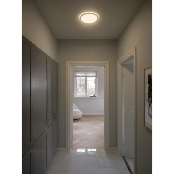 Plafondlamp | OJA | Wit | Incl. Lichtbron | Ø244x23(h)mm