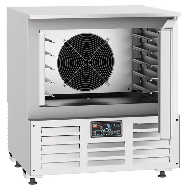 Blastchiller | PRO LINE | 5 Niveaus (1/1 GN) | Max. 20kg (Koelen) / 15kg (Vriezen) | 1.2kW (230V) | 800x750x850(h)mm