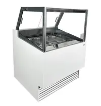 CombiSteel Schepijsvitrine | KOMODO | 189L | 6x 5L | -16°C/-18°C | Geforceerd | Touchscreen | Wielen | 910x880x1300(h)mm 