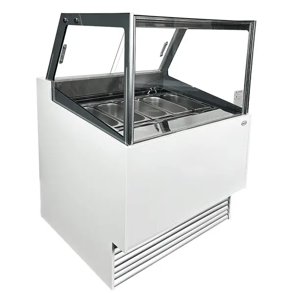 Schepijsvitrine | KOMODO | 189L | 6x 5L | -16°C/-18°C | Geforceerd | Touchscreen | Wielen | 910x880x1300(h)mm