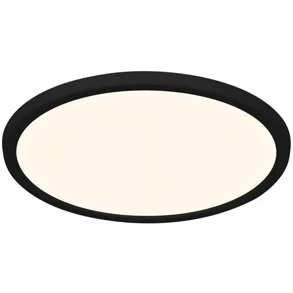 Plafondlamp | OJA | Zwart | Incl. Lichtbron (Dimbaar) | Ø244x23(h)mm