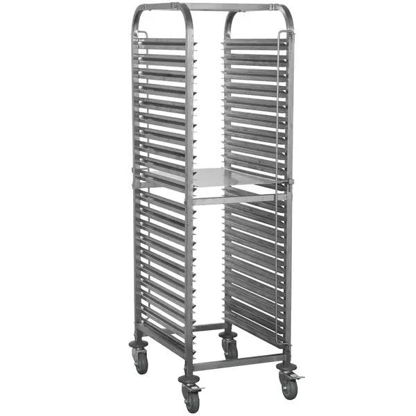 Regaalwagen | Tefcold RIC/RTC RANGE | RVS | 20 Etages (EN600x400) | Wielen (Geremd)