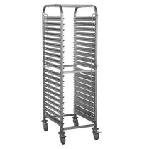Tefcold Regaalwagen | Tefcold RIC/RTC RANGE | RVS | 20 Etages (EN600x400) | Wielen (Geremd) 