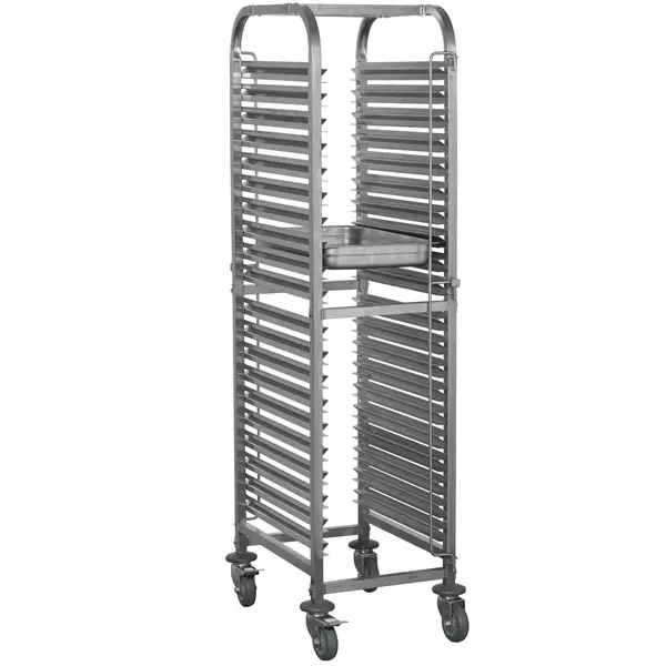 Regaalwagen | Tefcold RIC/RTC RANGE | RVS | 20 Etages (1/1 GN) | Wielen (Geremd)