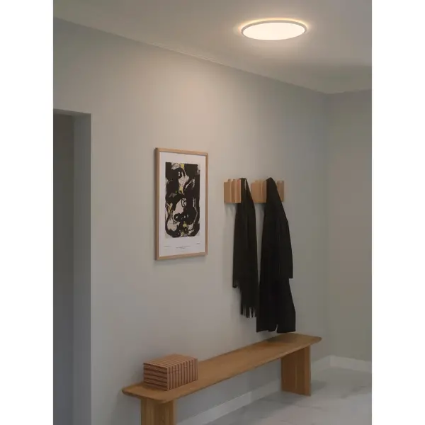 Plafondlamp | OJA | Wit | Incl. Lichtbron (Dimbaar) | Ø424x23(h)mm