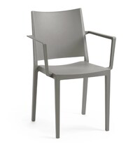 E.R.S. Stoel | Kunststof | Grijs | In-/Outdoor | 570x540x830(h)mm 