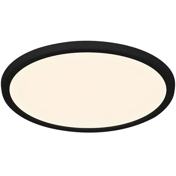 Plafondlamp | OJA | Zwart | Incl. Lichtbron | Ø294x23(h)mm