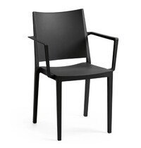E.R.S. Stoel | Kunststof | Zwart | In-/Outdoor | 570x540x830(h)mm
